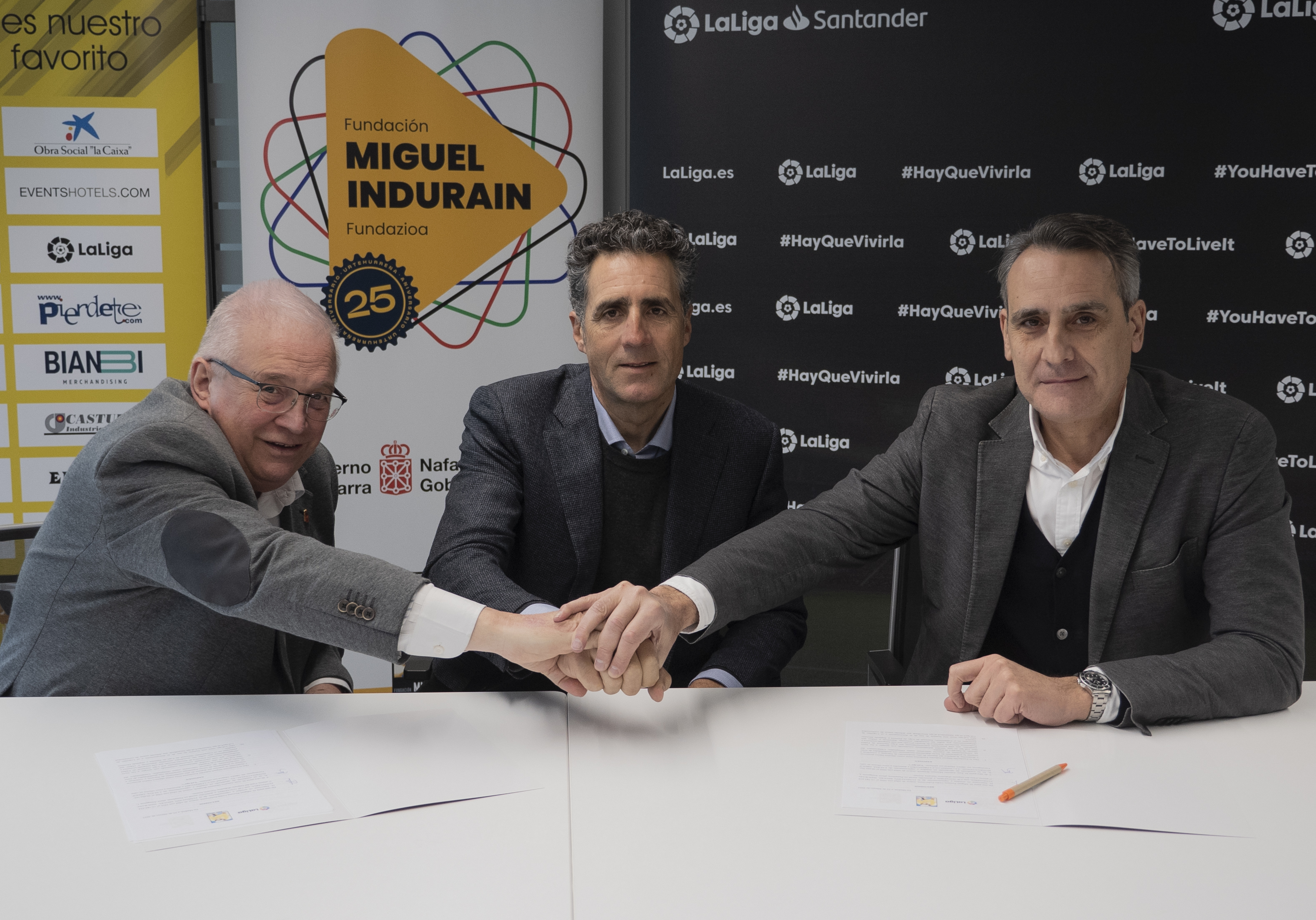 La Fundaci&oacute;n Miguel Indur&aacute;in Fundazioa renueva su acuerdo de colaboraci&oacute;n con LaLiga